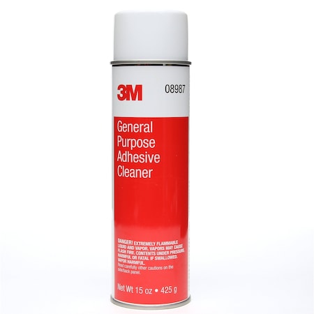 3M General Purpose Adhesive Cleaner, 08987, 15 oz Net Wt, 12 per case 7000045467
